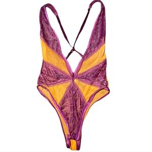 Fashion Nova | Chaka Cheri Paris orange and purple teddy